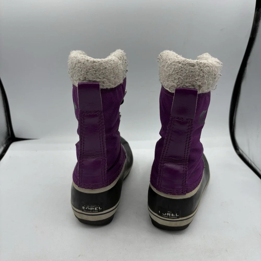Sorel Boots Youth Girls Size 3 Yoot Pac‎ Insulated Winter Snow Purple Kid Child